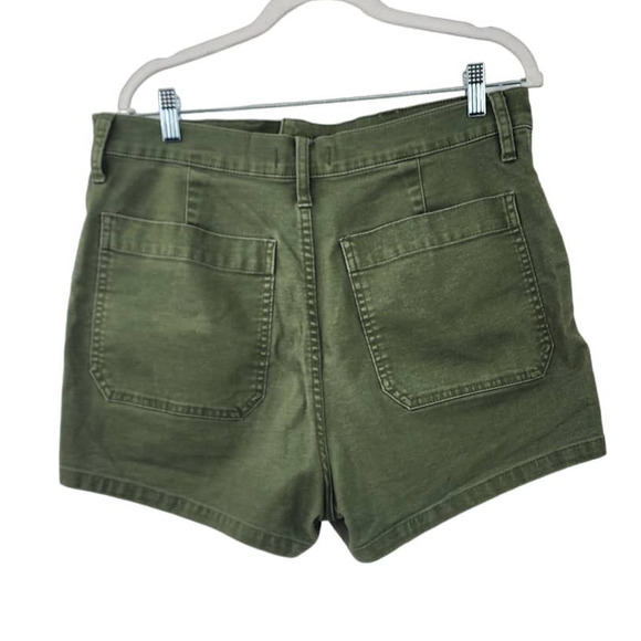 Madewell The‎ Perfect Vintage Fatigue Short Green Olive Size 31 - Picture 3 of 8